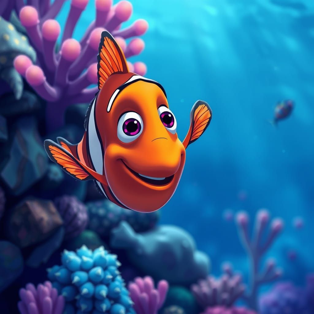 Finding Nemo Anime Style Illustration