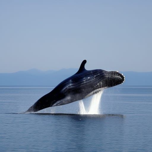 Whale Floating in the Sky: 4K Noon Photo