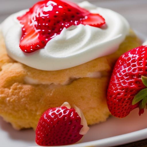 Delicious Strawberry Shortcake Captured in Professional Phot...