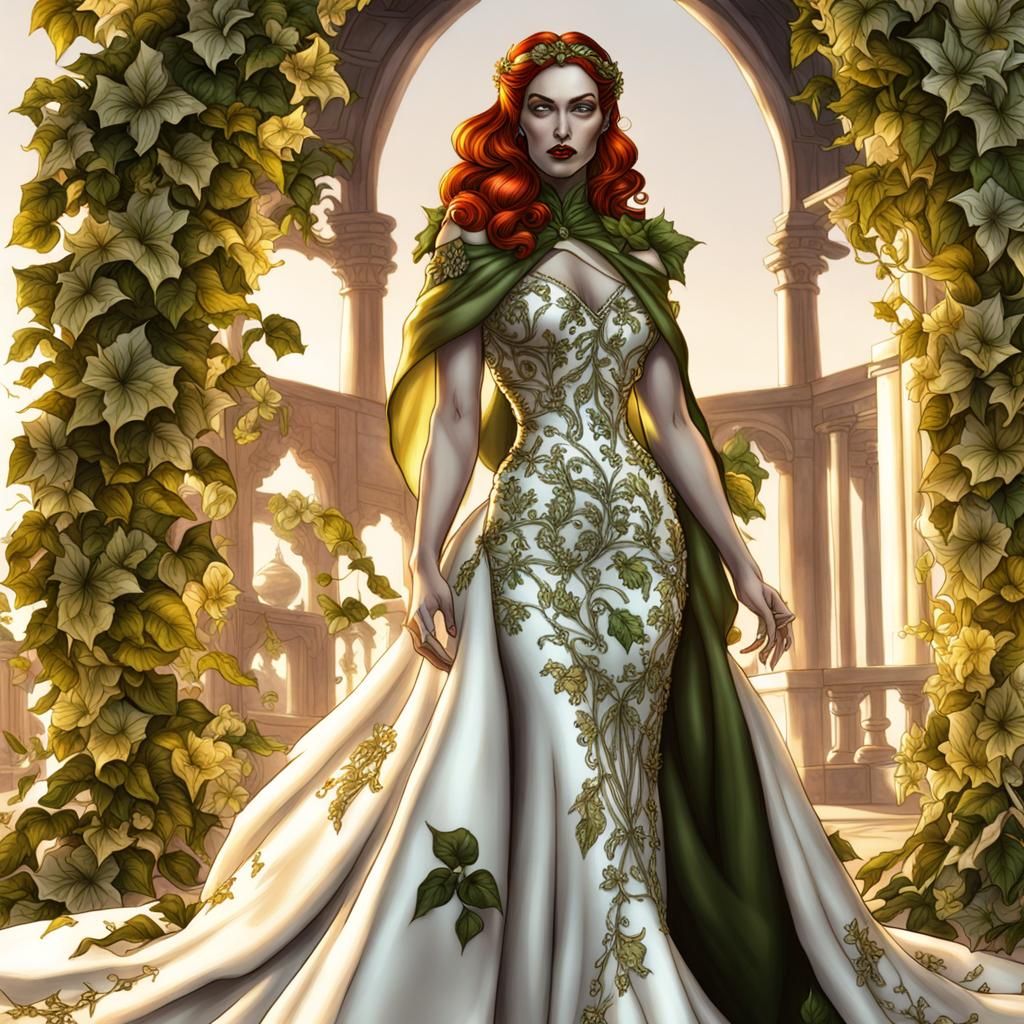 Poison Ivy's Art Deco Wedding Dress