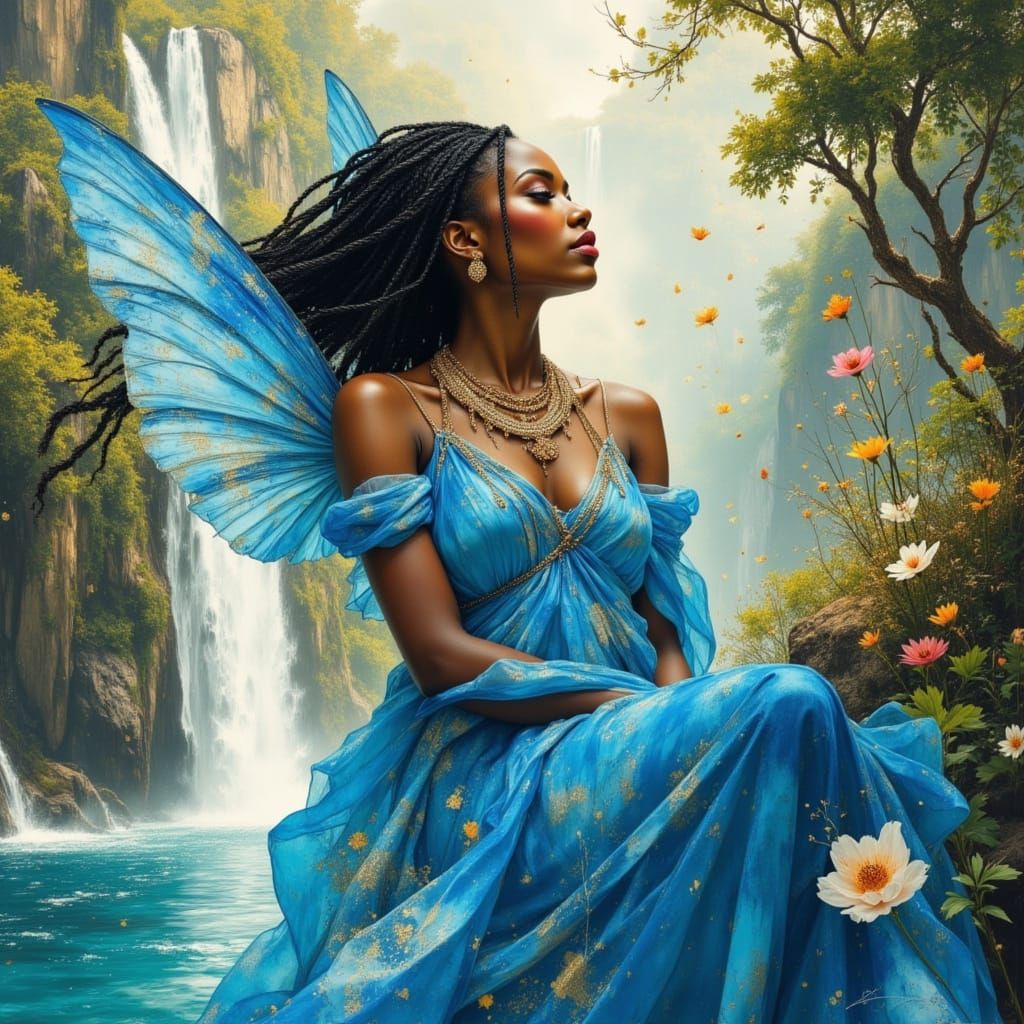 African Fairy Kelly Rowland in Paradise