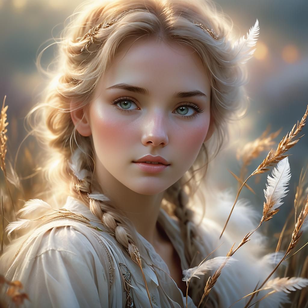 Ethereal Cloud-Born Wind Face in Soft Light