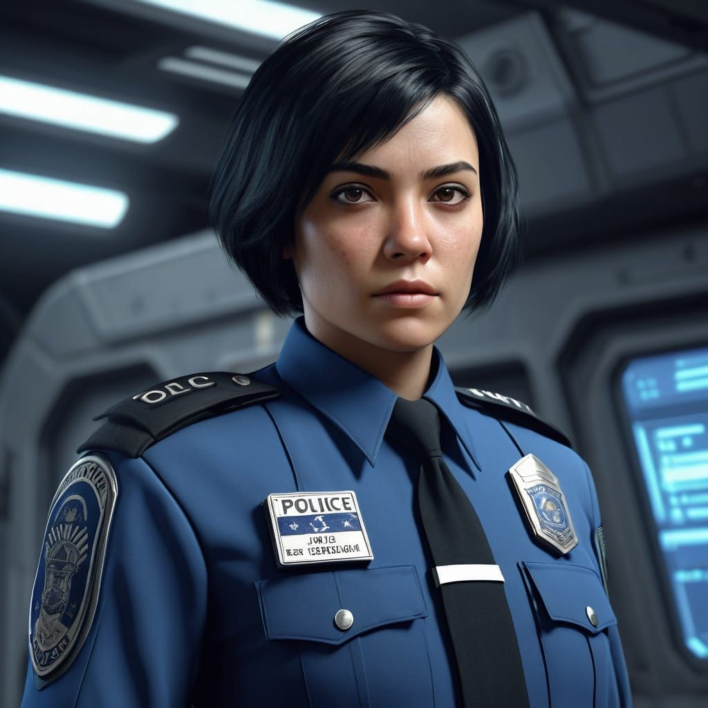 Scifi police officer...