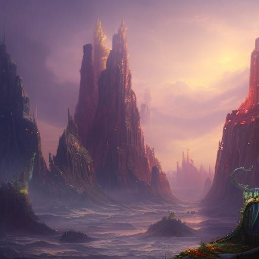 Fantastical Ship Concept Art in Deep Color