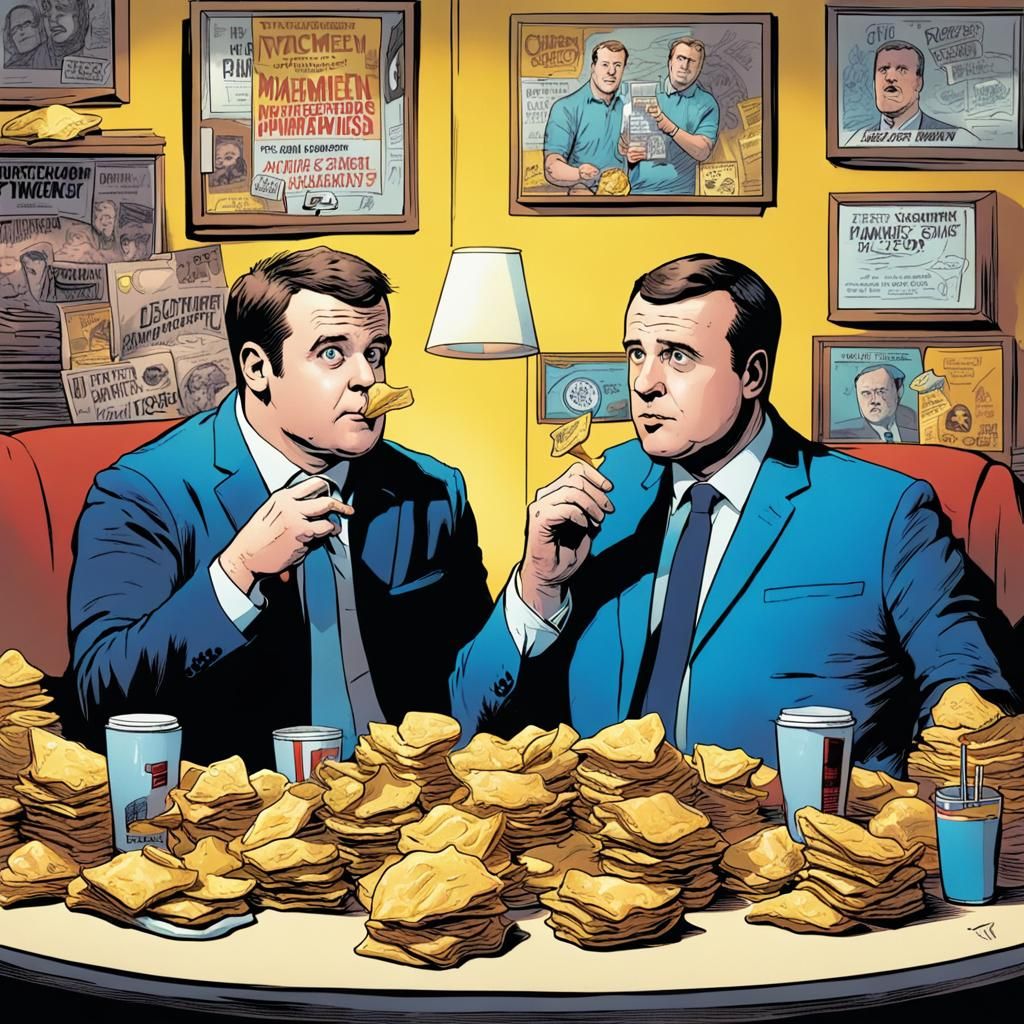 Journalist Interviews Macron in Comic Book Style