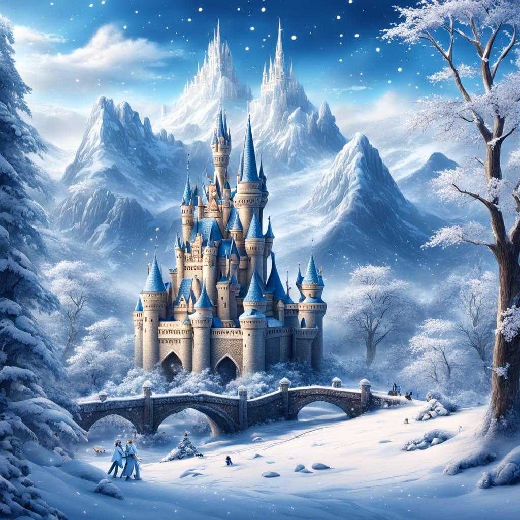 Magical Winter Kingdom Landscape