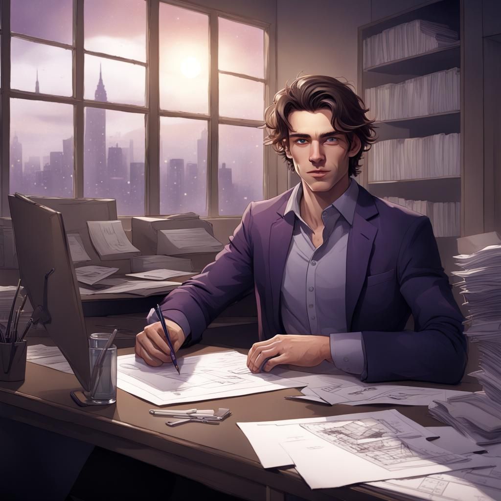 Daniel Molloy: Young Architect in Detailed Matte Painting