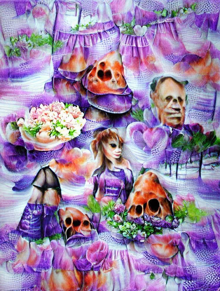 Gothic Victorian Horror with Roses and Skulls