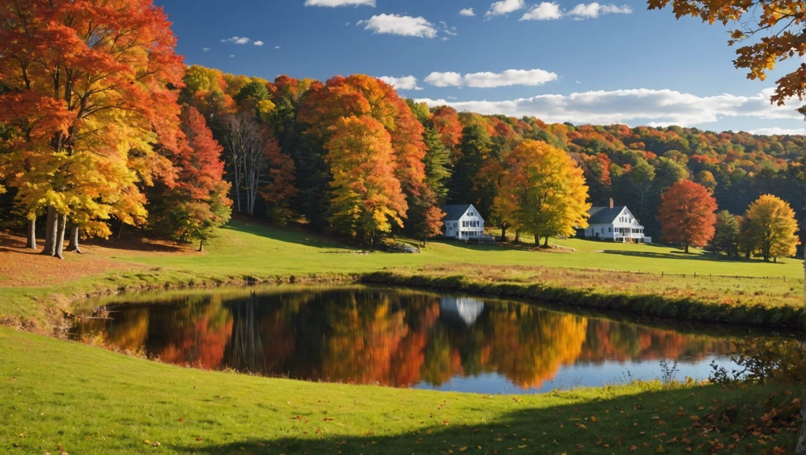 New England Autumn Countryside Landscape