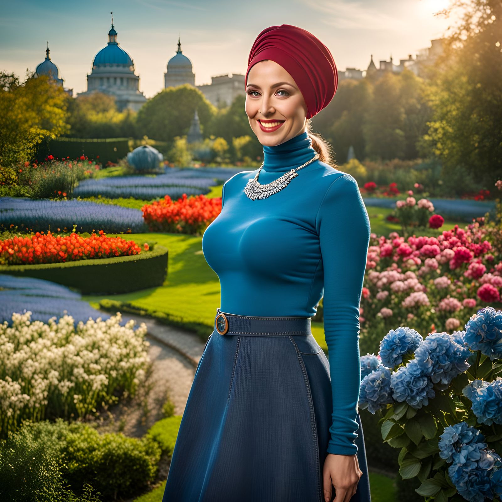 Modest Urban Style in a Mystic Garden