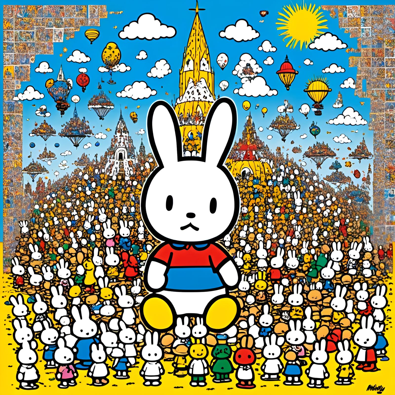 Whimsical Character in Holy Mountain Style