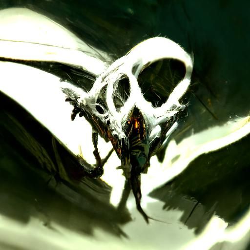 Sinister Dragon Skeleton, Gothic Art