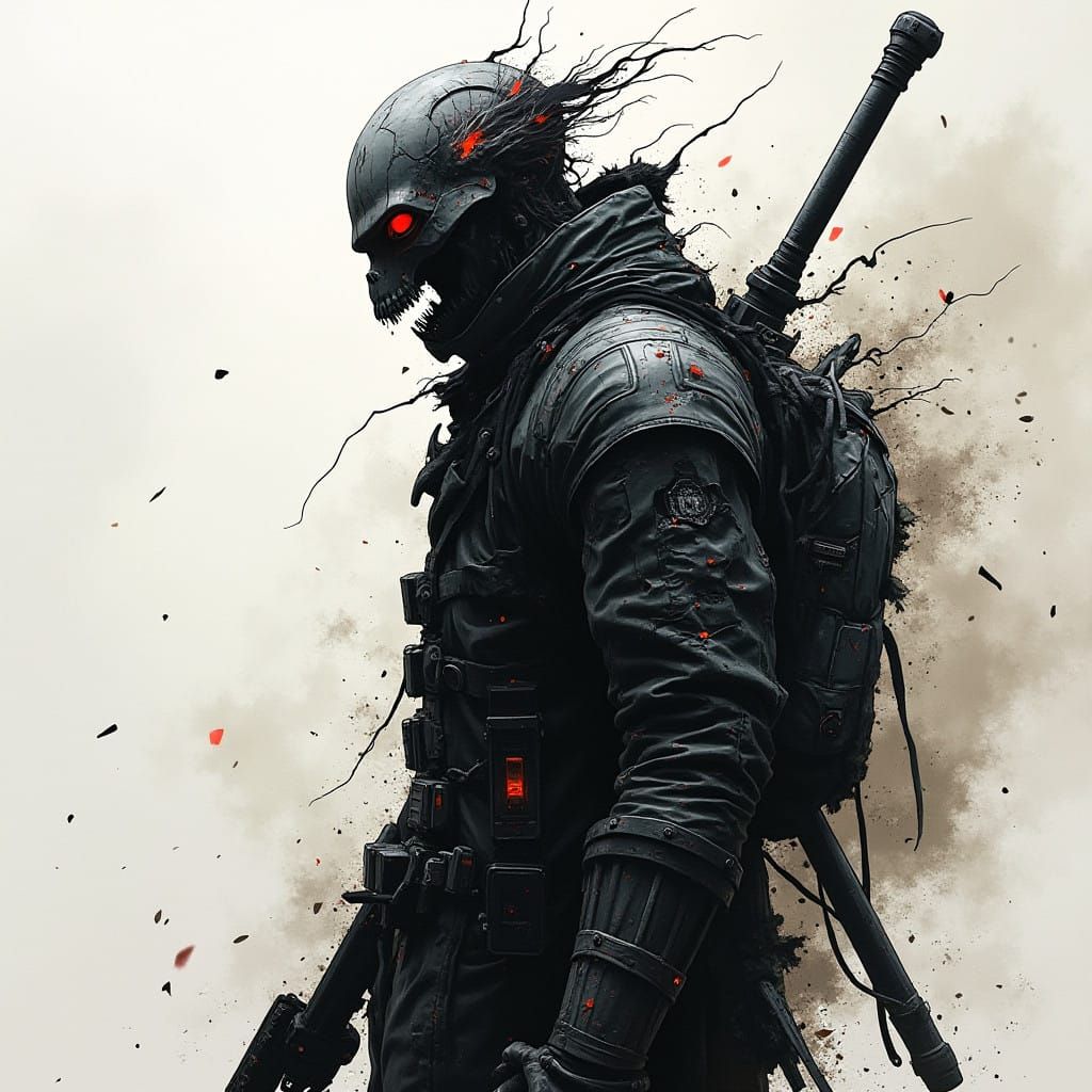 Dark Fantasy Art in Grimdark Style