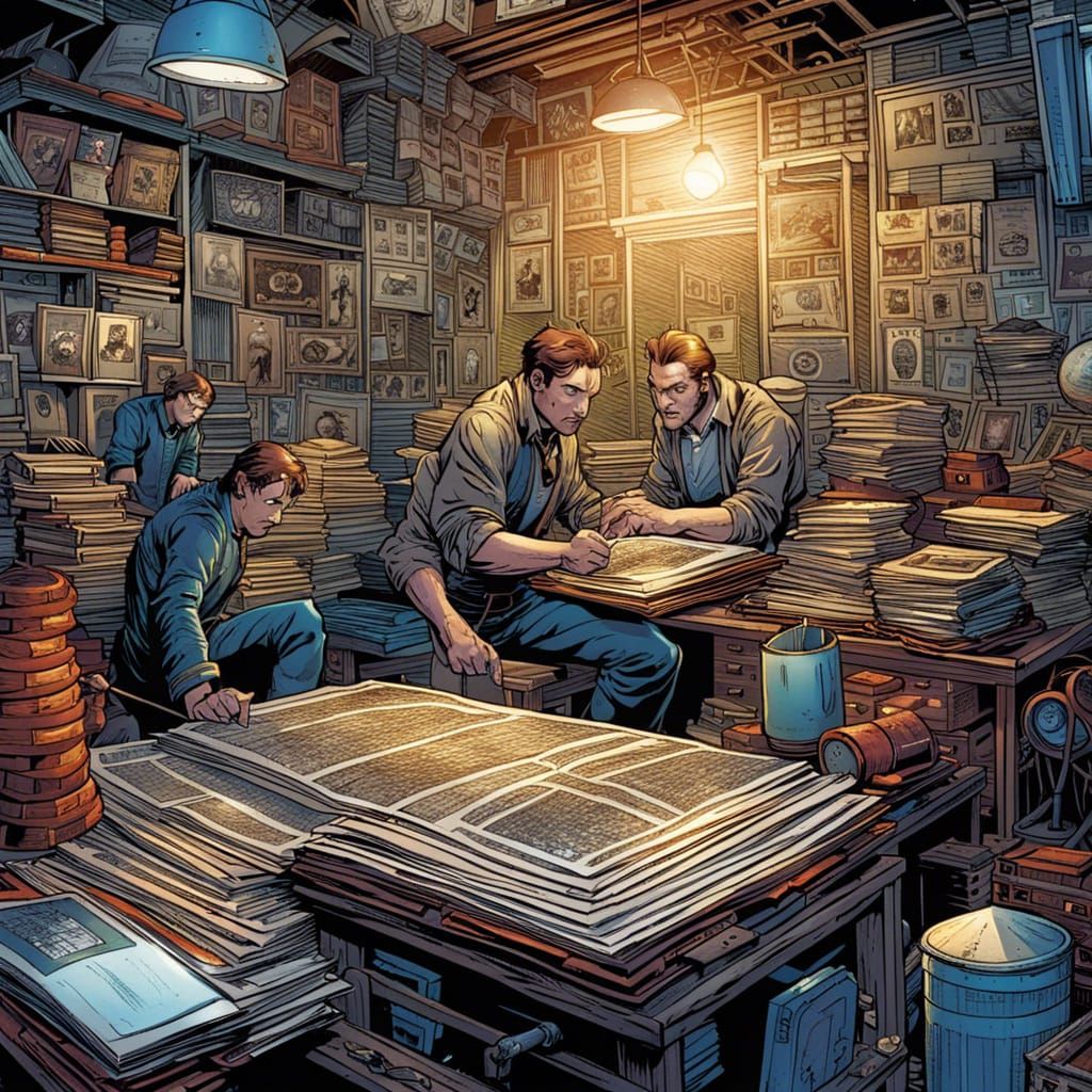 Dynamic Comic Book Art Illustration