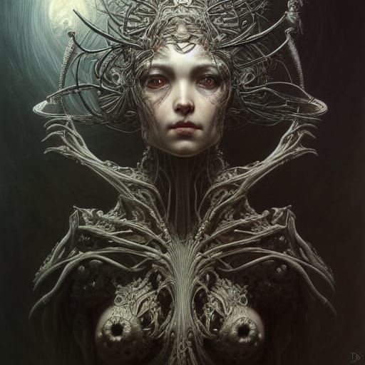 Hyperrealistic Night Terrors: Detailed Fantasy Art