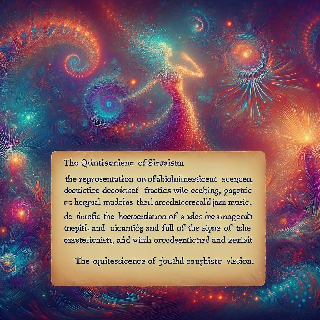 Bioluminescent Underwater Scene with Energetic Fractals