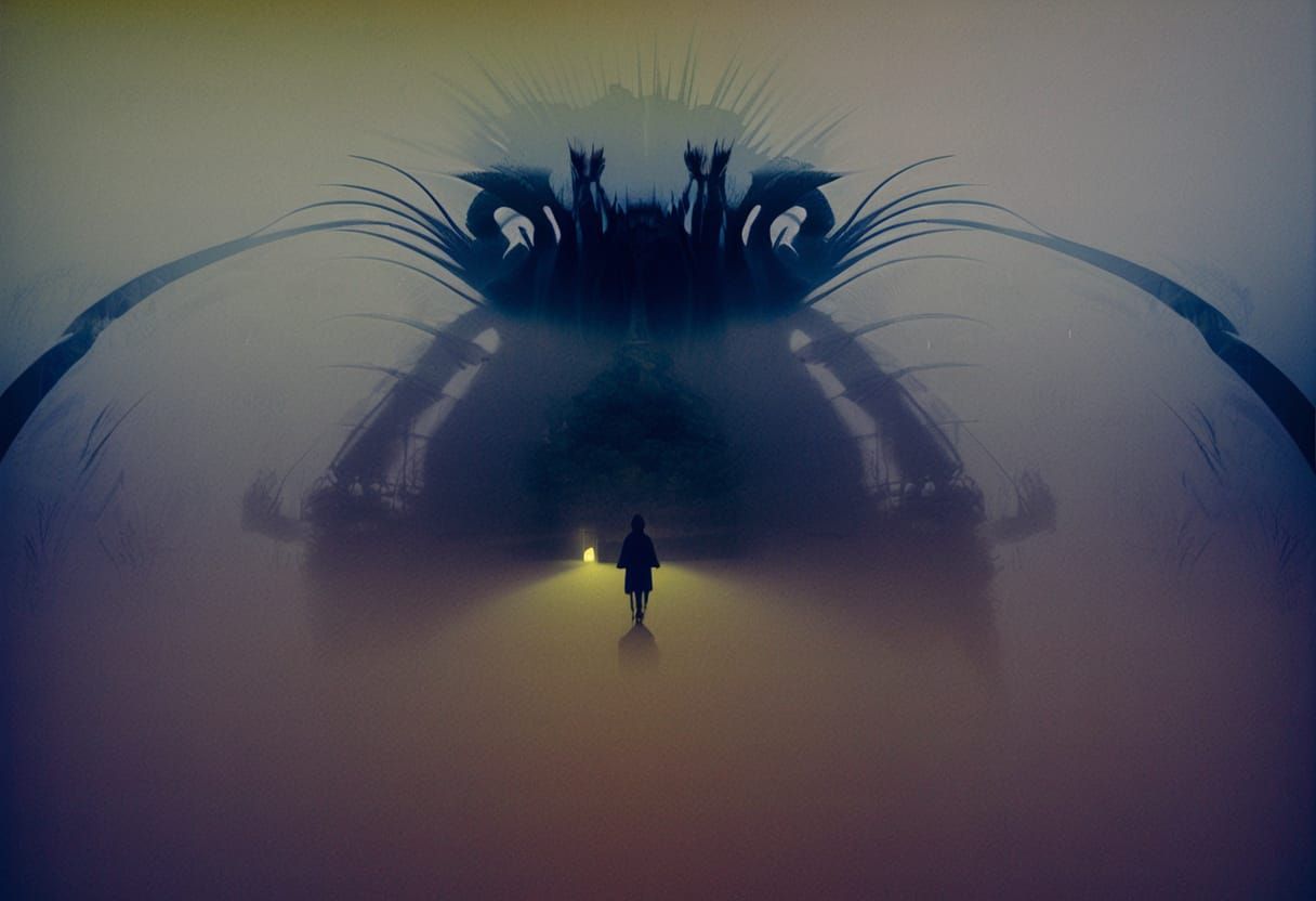 Photorealistic Cityscape at Dusk with a Lonely Woman