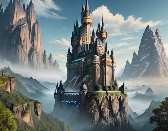 Hogwarts on Giant Floating Mountains