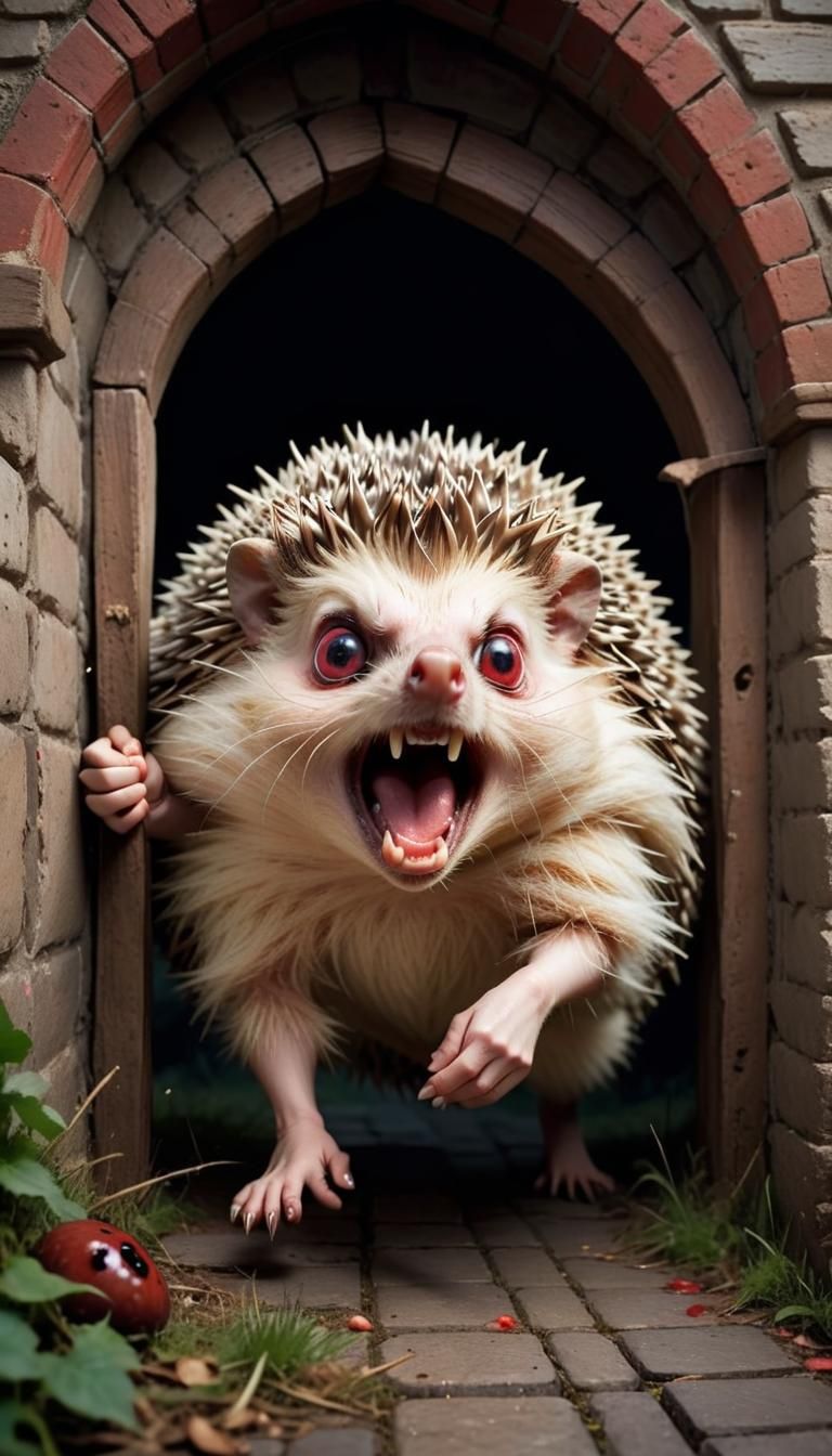Giant Hedgehog Terrorizes Medieval Village