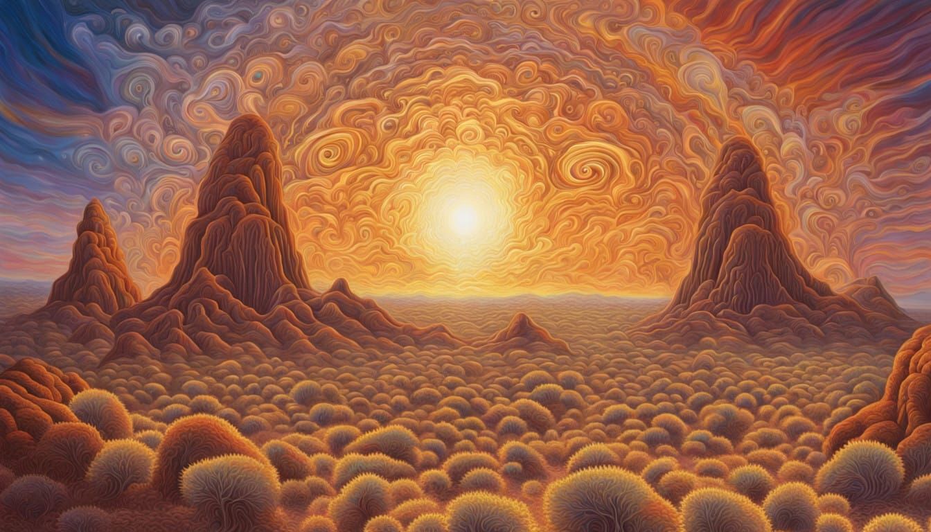 Beings of Light in a Cosmic Desert