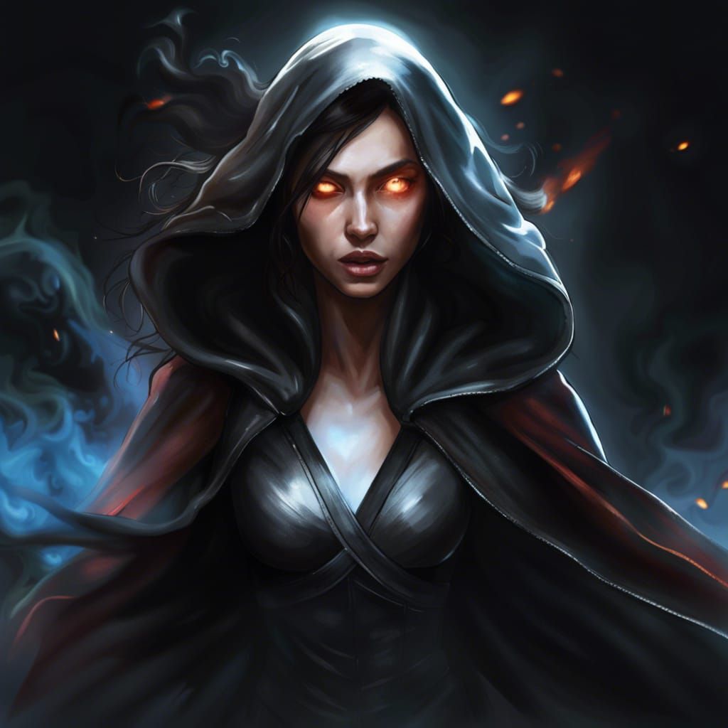 Superheroine Battles Villains in a Burning City