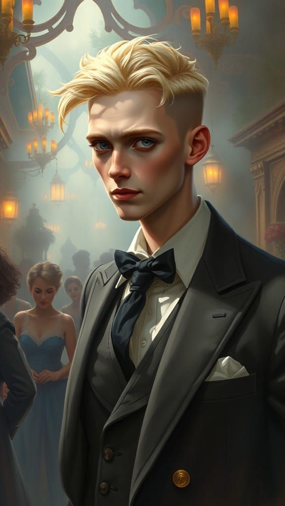 Gentleman at Enchanted 1883 Era Ball