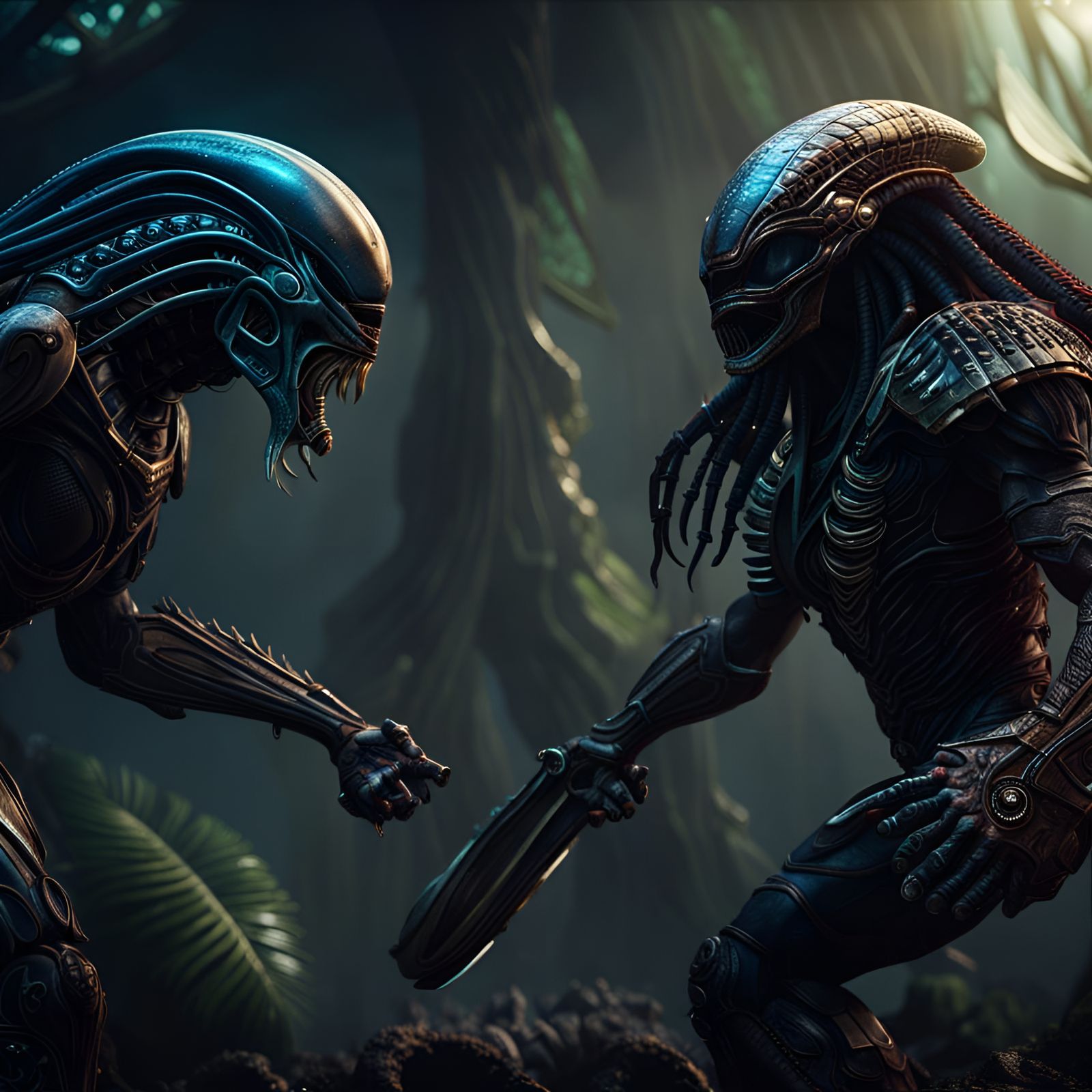 Alien Versus Predator: Detailed Matte Painting