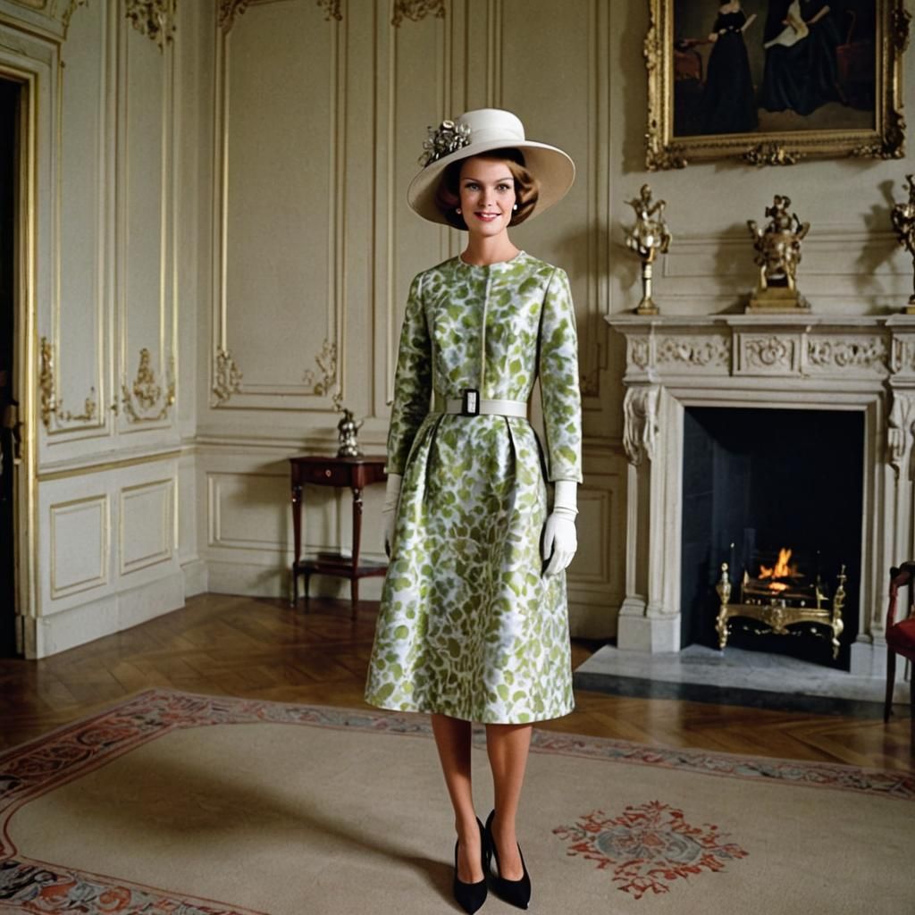 "La baronne ". Haute couture automne-hiver 1964- 1965.