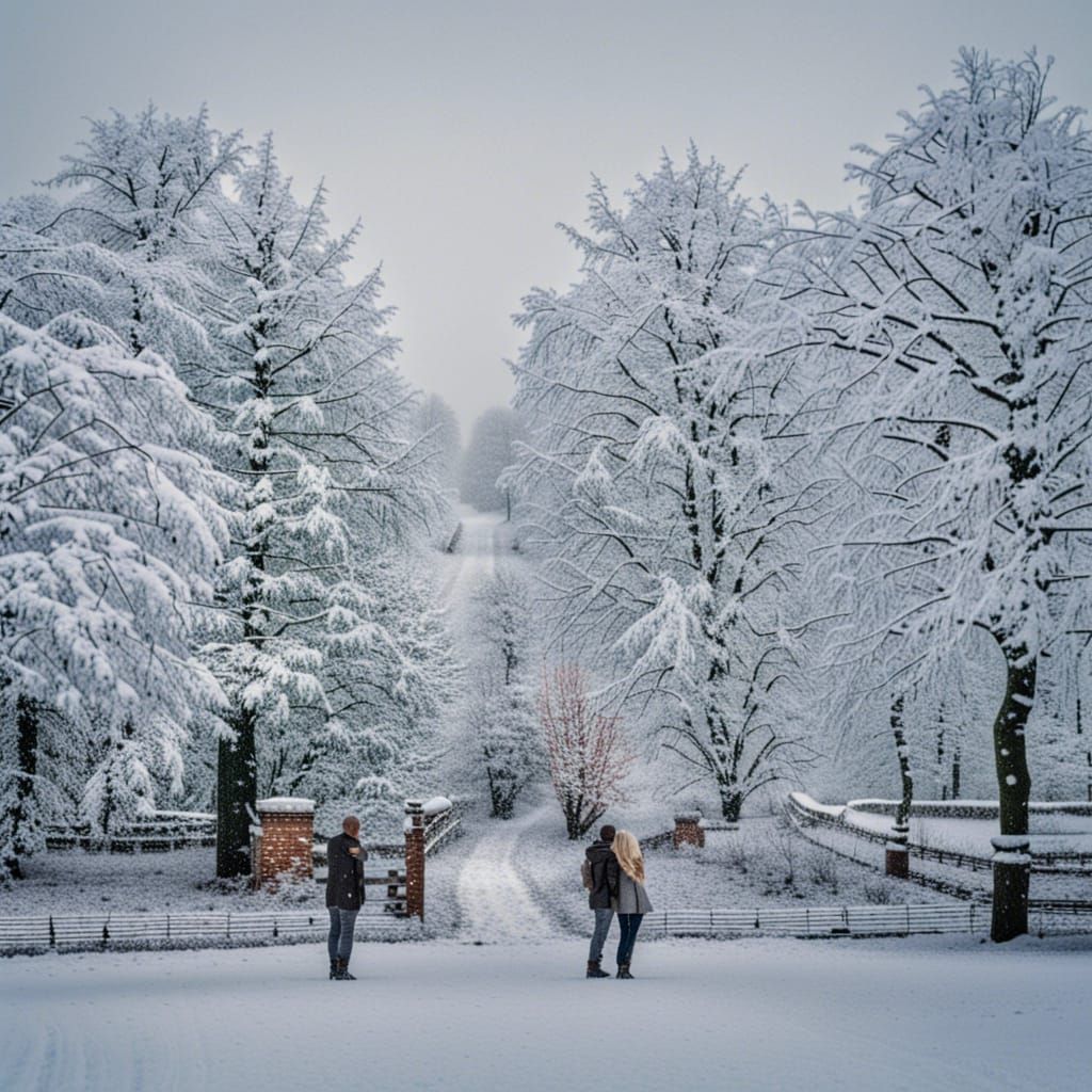 First Snowfall Captures Joyful People in Germany
