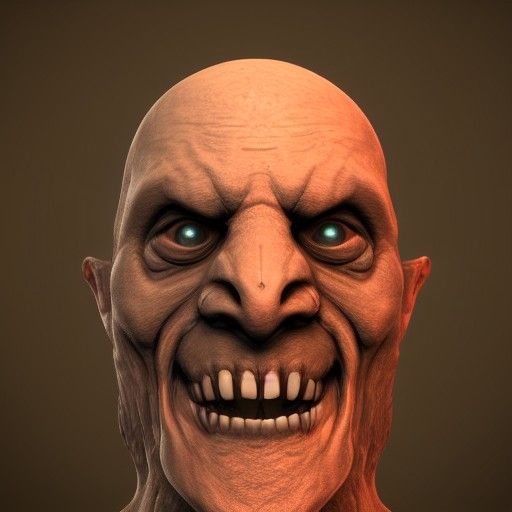 Scary Quandale Dingle with Long Nose in 3D