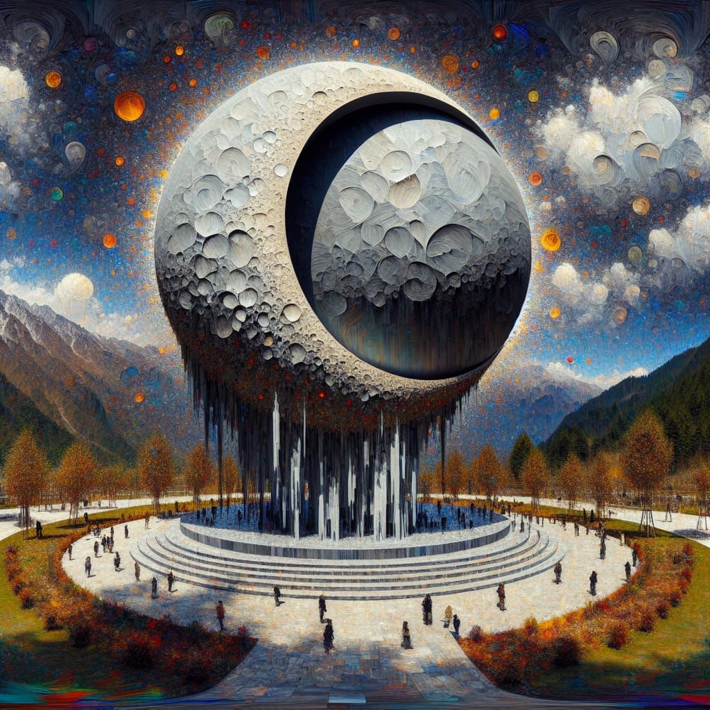 Solar Eclipse Sculpture in Himalayan Gallery