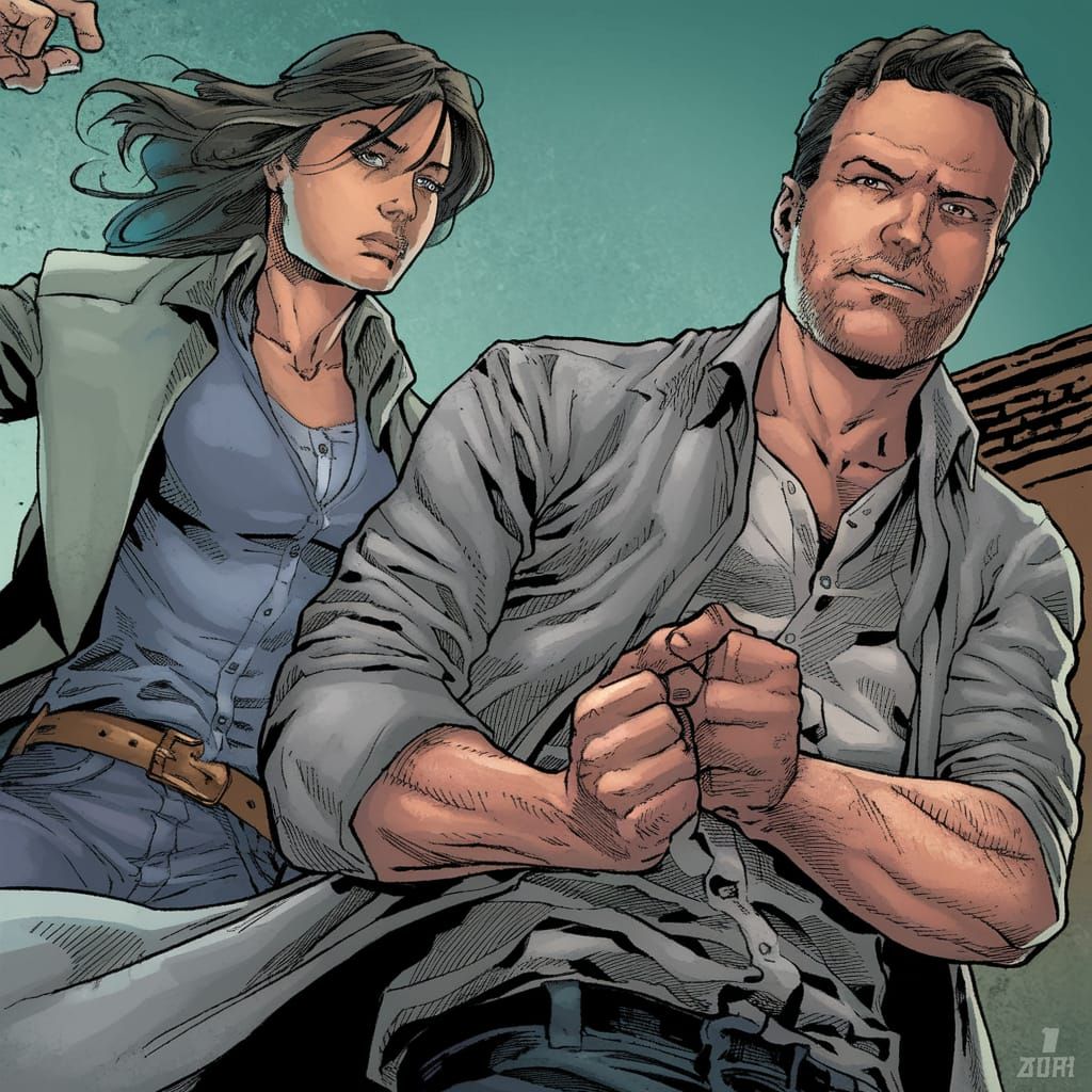 Modern Vampires in Comic Book Art Style