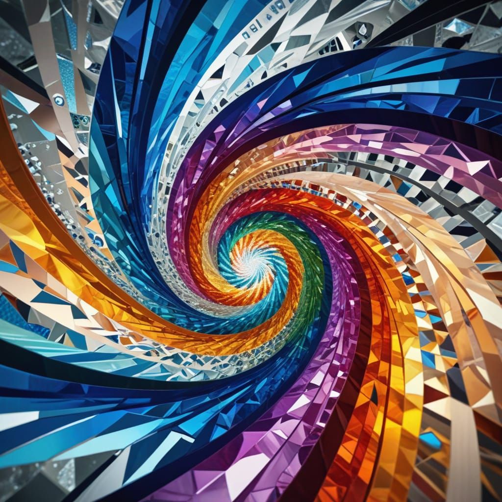 Surreal Kaleidoscopic Patterns in Perfect Symmetry