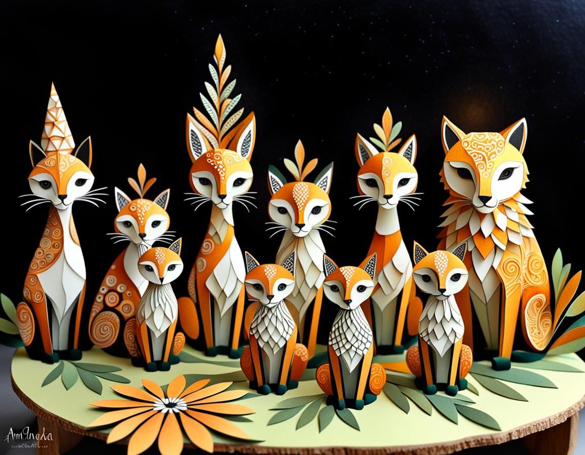 Zentangle Kirigami Paper-Cut Art