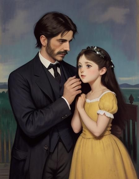 Life's Fleeting Joys: An Oil Painting Concept