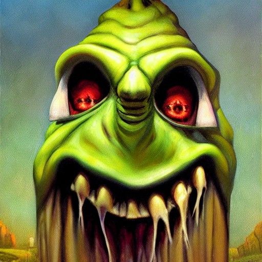 Oogie Boogie as Oil Painting by Gurney