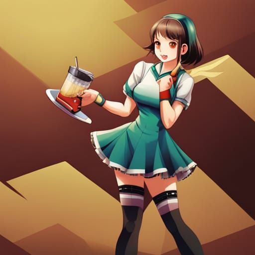 Rollerskating Waitress