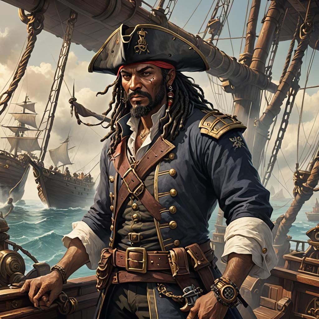 Fantasy Pirate First Mate Concept Art