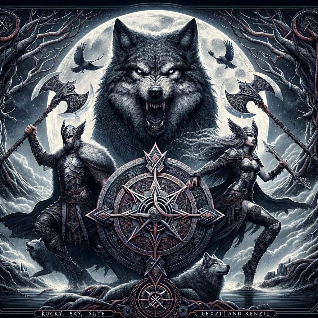 Dark Norse Fantasy: Fenrir, Freyja, and Yggdrasil