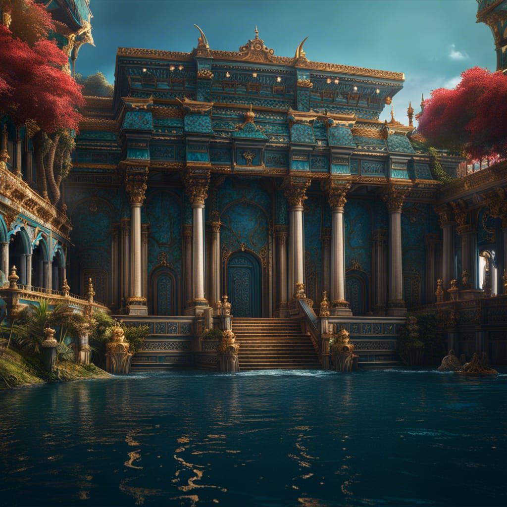 Ocean Palace: Detailed Matte Painting in Unreal Engine