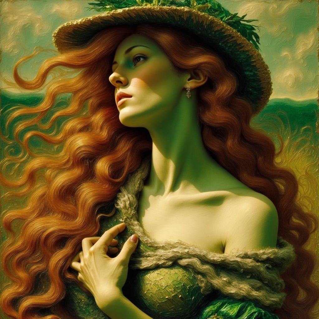 Jo l'Irlandaise: A Gustave Courbet Inspired Portrait