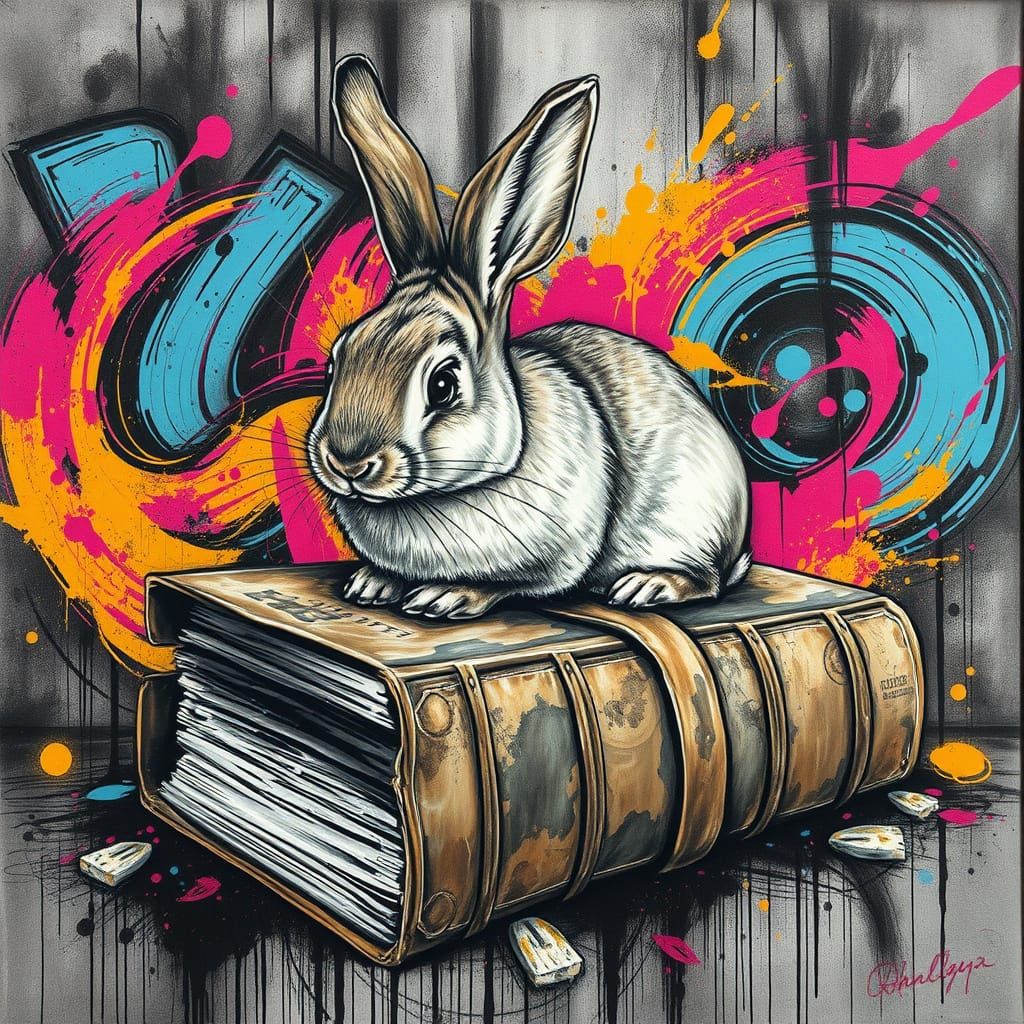 Lapin in Hyper-Realistic Graffiti Art, Combining Street and ...