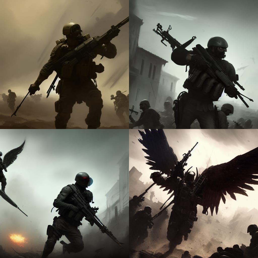 Shoulder Devil and Angel in Modern Warfare