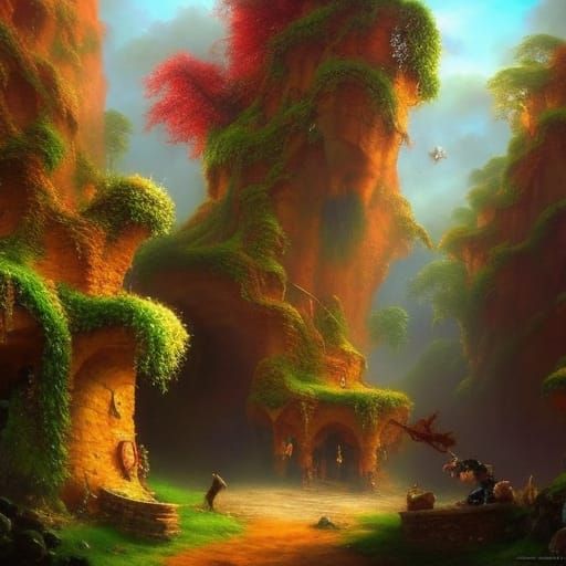 Surreal Feast: Hyperrealistic and Dreamlike Celebration