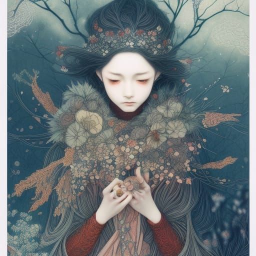 Four Seasons Women: A Fairytale Illustration