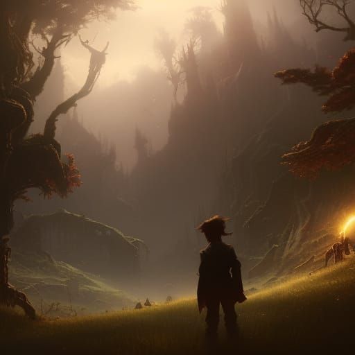Lost Boy From Neverland: Dark Fantasy Concept Art