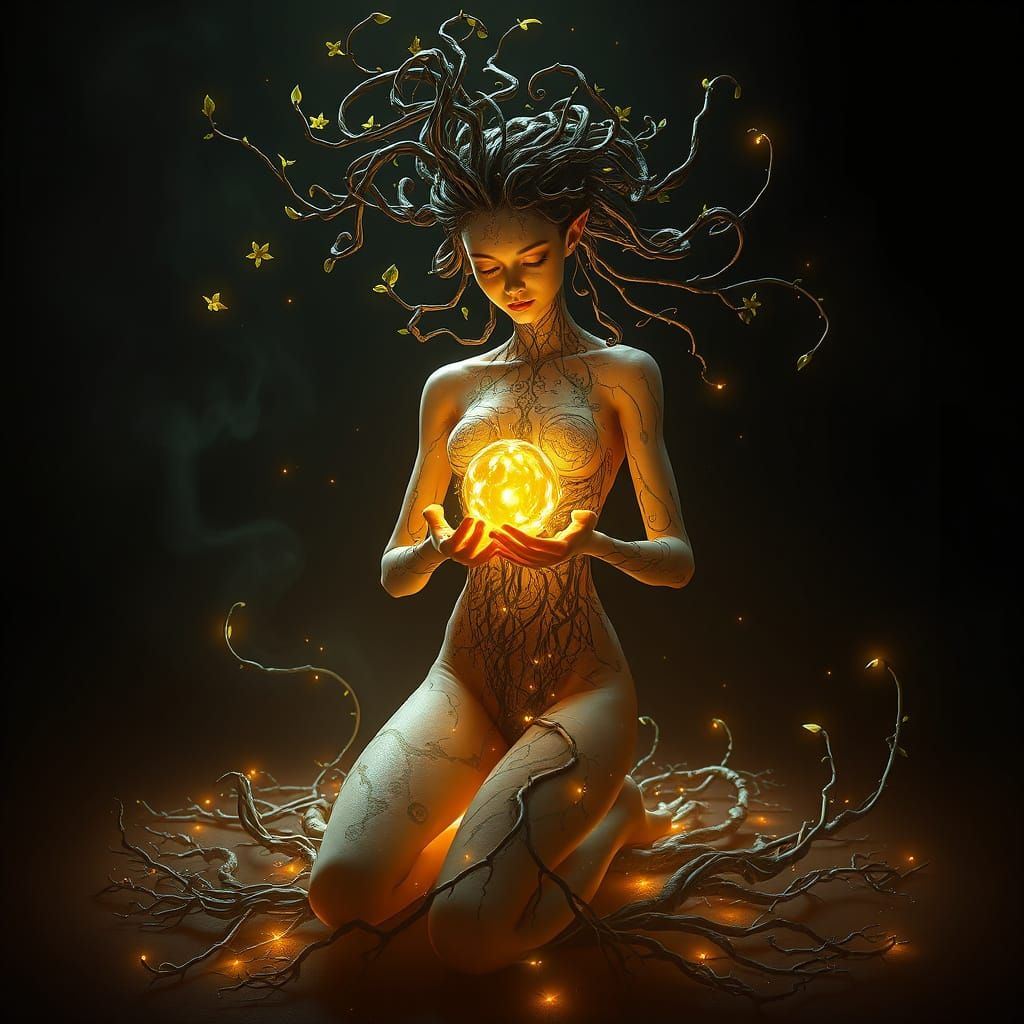 Ethereal Goddess of Verdant Harmony