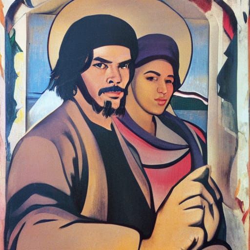 Che Guevara in Candy Worlds by Rublev and Rivera Style