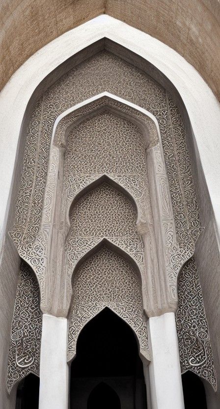 Ornate Islamic Arch with Geometric Design