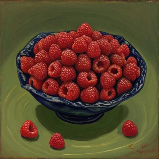 Pangolin Raspberry Farmer in Painterly Style